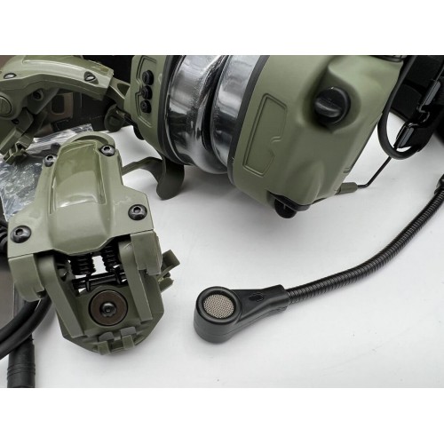 6TH GEN TACTICAL HEADSET тактическая гарнитура, звукосниматель и шумоподавление, активные в Анапе
