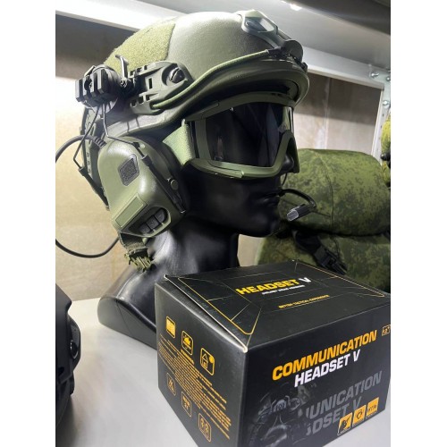 "COMMUNICATION HEADSET V" Активные тактические наушники для стрельбы в Анапе
