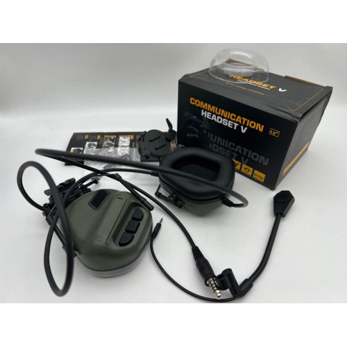 "COMMUNICATION HEADSET V" Активные тактические наушники для стрельбы в Анапе