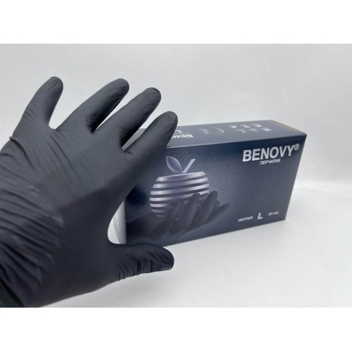 BENOVY MULTICOLOR НИТРИЛ медицинские цветные перчатки в Анапе