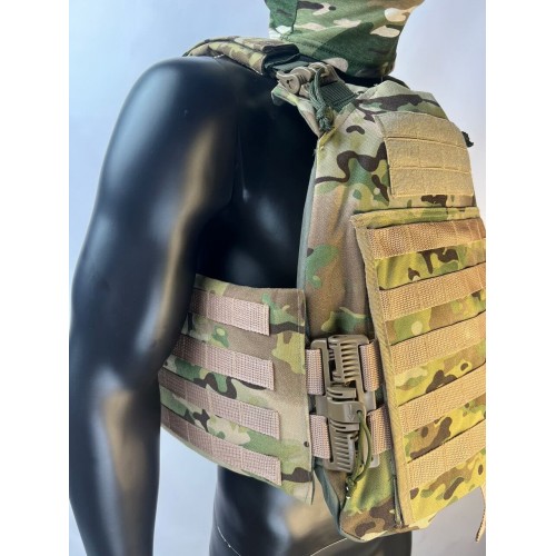 Бронежилет ЗАЩИТНИК в Анапе с кевларовым баллистическим пакетом C2, капами и бронеплитами Бр5