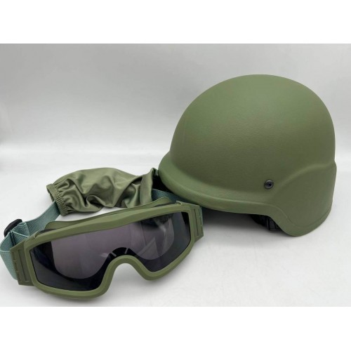 Тактический шлем + тактические ударопрочные армейские очки в Анапе
