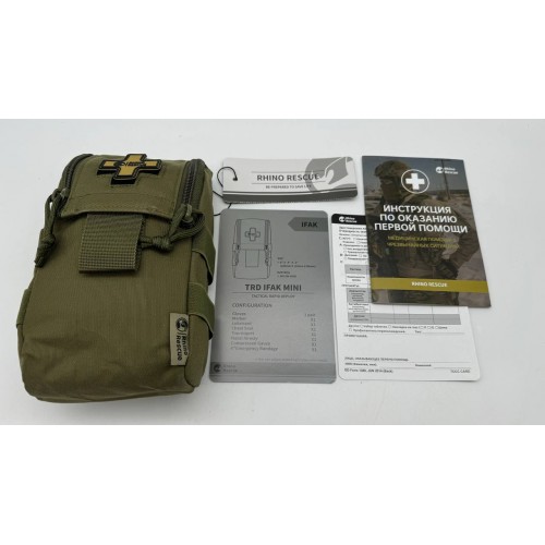 Военная тактическая аптечка RHINO RESCUE IFAK TRD MINI 11в1 в Анапе