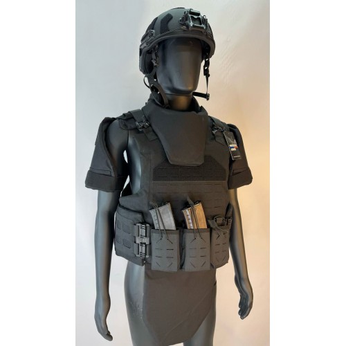Бронежилет разгрузочный UNIVERSAL ARMOR в Анапе (СВМПЭ + бронеплиты Бр5 класса) черный