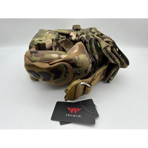 Пояс разгрузочный YAKEDA тактический с подсумками в Анапе