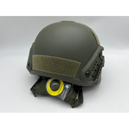 Кевларовый тактический баллистический композитный шлем ACH MICH NIJ IIIA Ops-Core (цвет «олива») / Бр2 класс защиты / с защитой ушей и системой регулировки Венди в Анапе