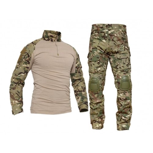 Костюм тактический с наколенниками и налокотниками камуфляжный MTP «Shark  Skin» в Анапе