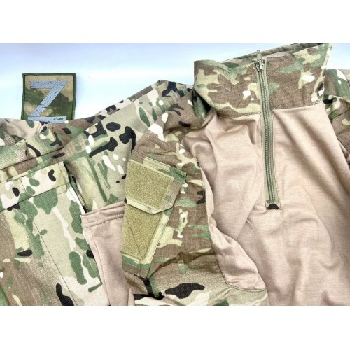 Костюм тактический с наколенниками и налокотниками камуфляжный MTP «Shark  Skin» в Анапе