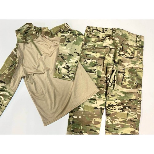 Костюм тактический с наколенниками и налокотниками камуфляжный MTP «Shark  Skin» в Анапе