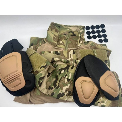 Костюм тактический с наколенниками и налокотниками камуфляжный MTP «Shark  Skin» в Анапе