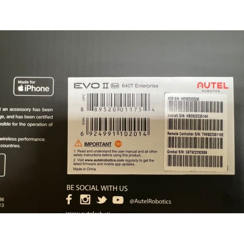 Квадрокоптер Autel Robotics EVO II Dual 640T (Thermal) Enterprise в самой максимальной топовой комплектации в Анапе