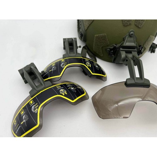 Откидные флип очки с кронштейном на шрауд для тактического шлема в Анапе