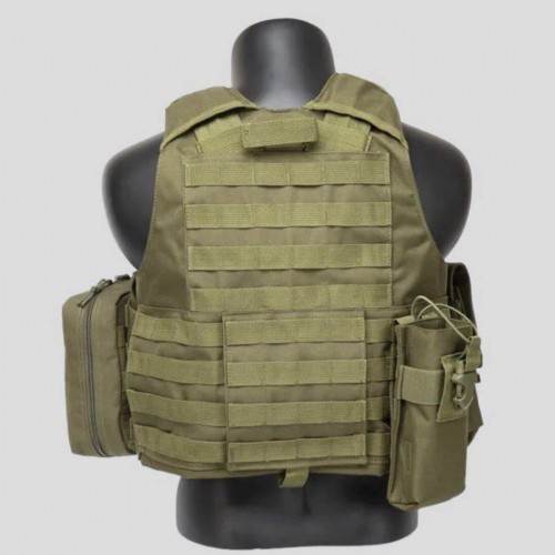 Тактический разгрузочный жилет «5 / пять карманов» с подсумками Tactical Molle Plate Carrier для съемных бронепластин в Анапе