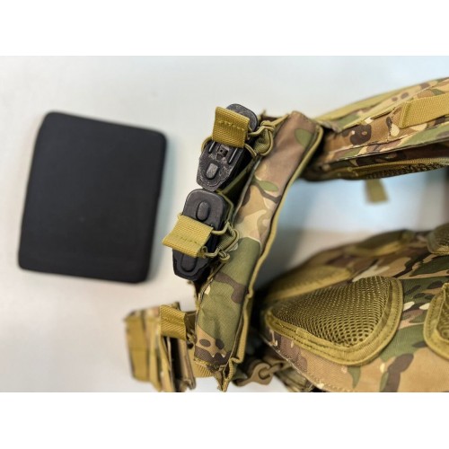 Жилет (плитник быстросъёмный/разгрузка) с возможностью установки боковых плит или боковых баллистических пакетов в Анапе