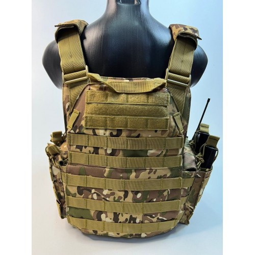 Жилет (плитник быстросъёмный/разгрузка) с возможностью установки боковых плит или боковых баллистических пакетов в Анапе